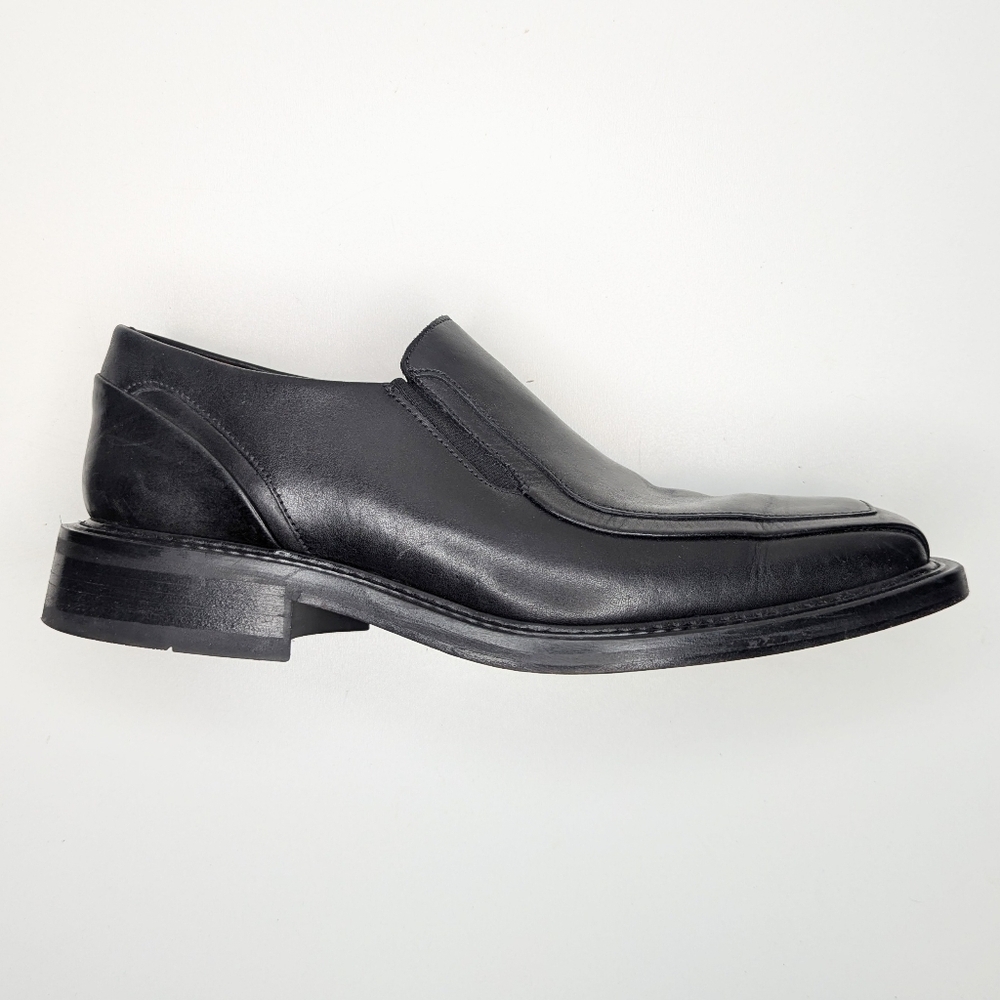 Kenneth Cole New York made in Italy black leather dress loafers size 8.5